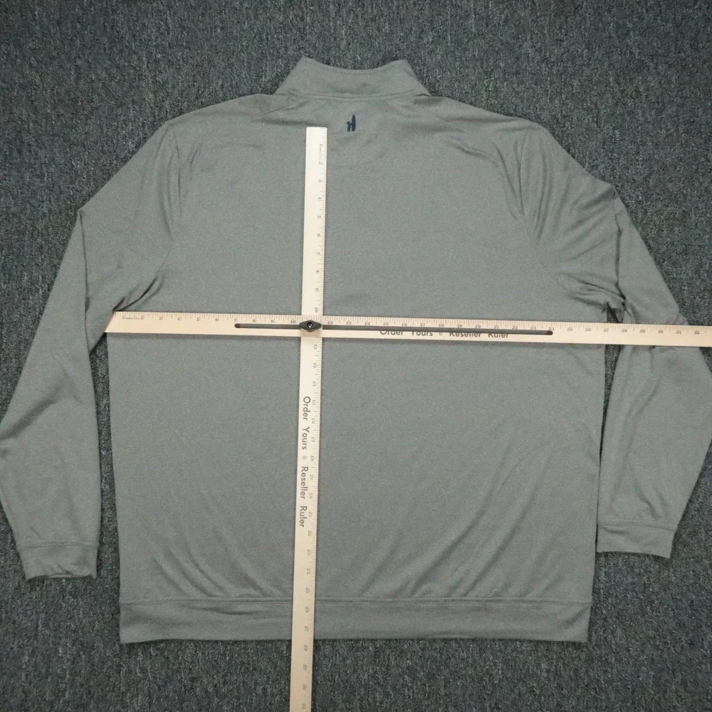 johnnie O Pullover Mens XXL Gray Flex Quarter Zip Pullover Quarter Athletic